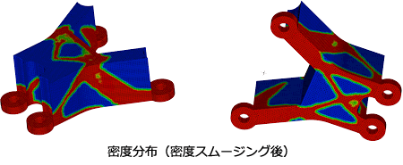 従来のトポロジー最適化での結果1