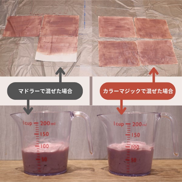カラー剤の量が約1.5倍多く塗れました!その分カラー剤の経費削減が可能!(当社調べ)