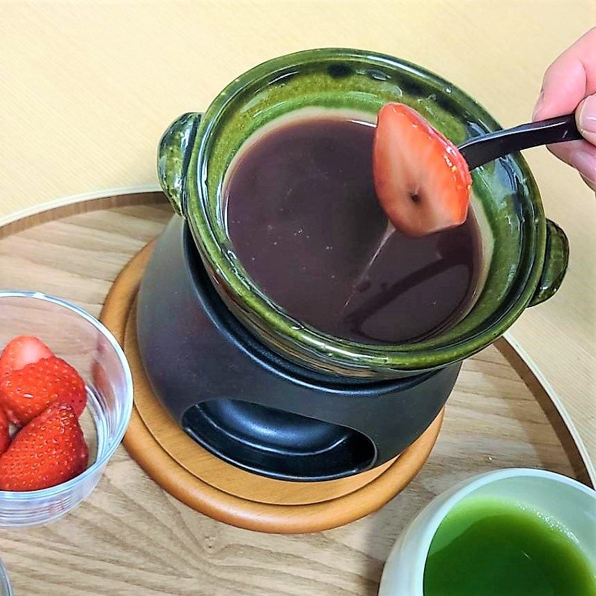 羊羹フルーツフォンデュ