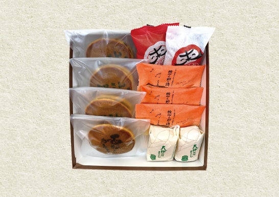 ロゴ入りどら焼きアソート11個入