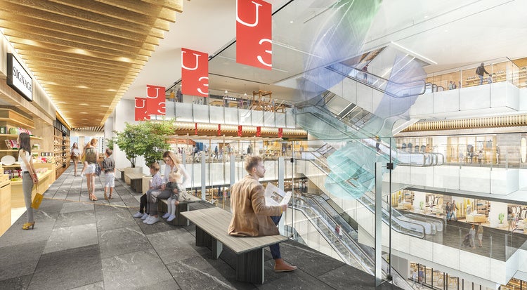 アトリウムイメージ（商業フロアから）