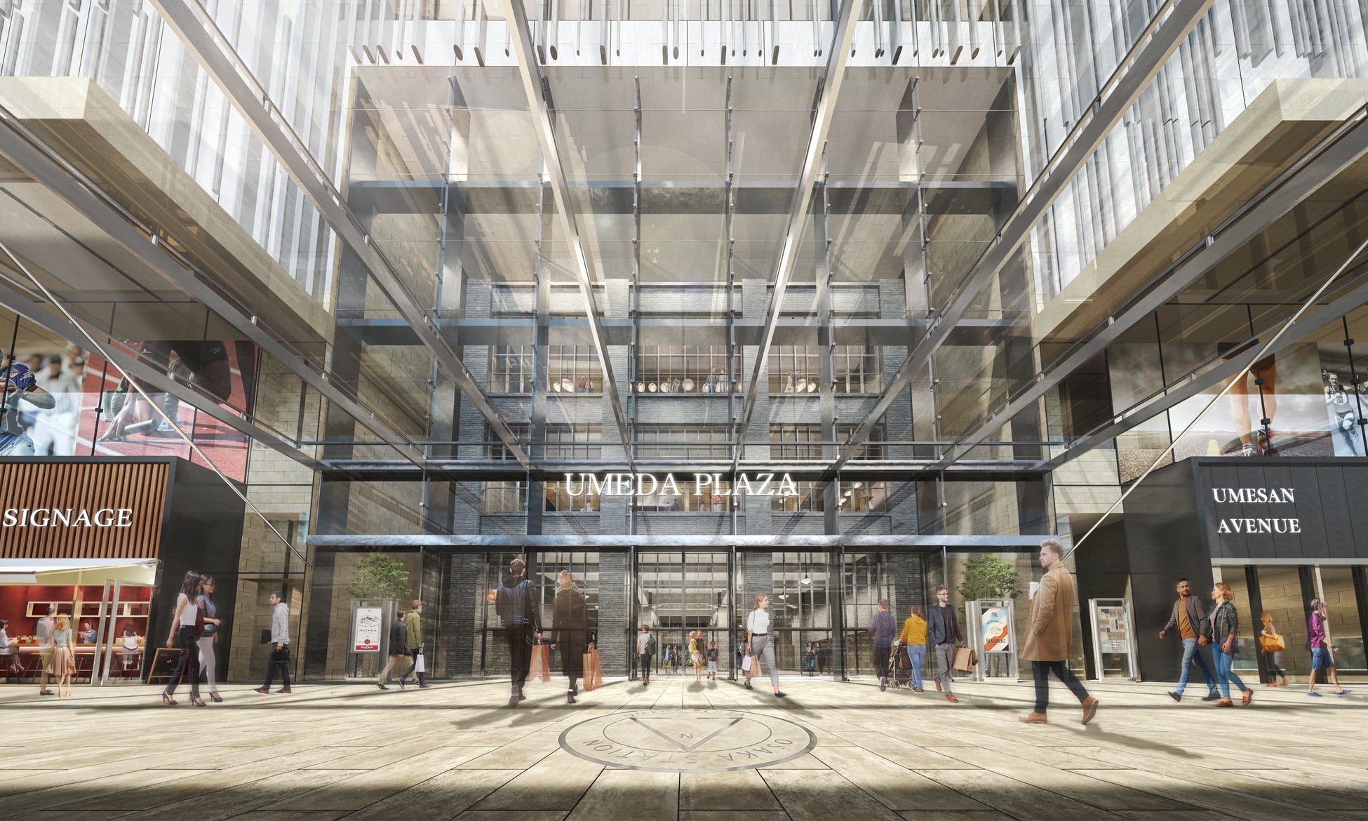 南北貫通通路 北側入口イメージ(JR大阪駅西口から)