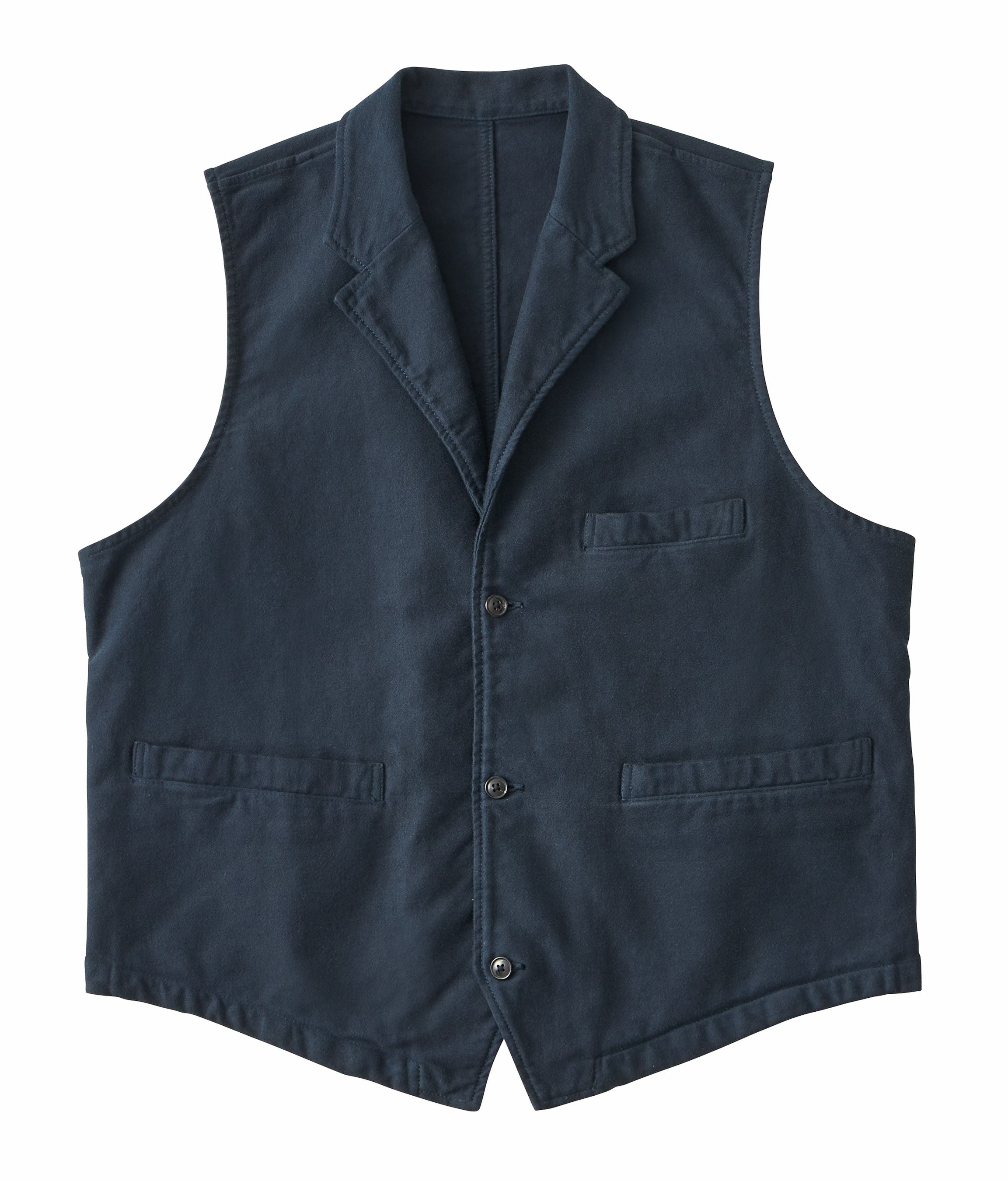 MOLESKIN MODIGLIANI COLLAR VEST　¥51,700