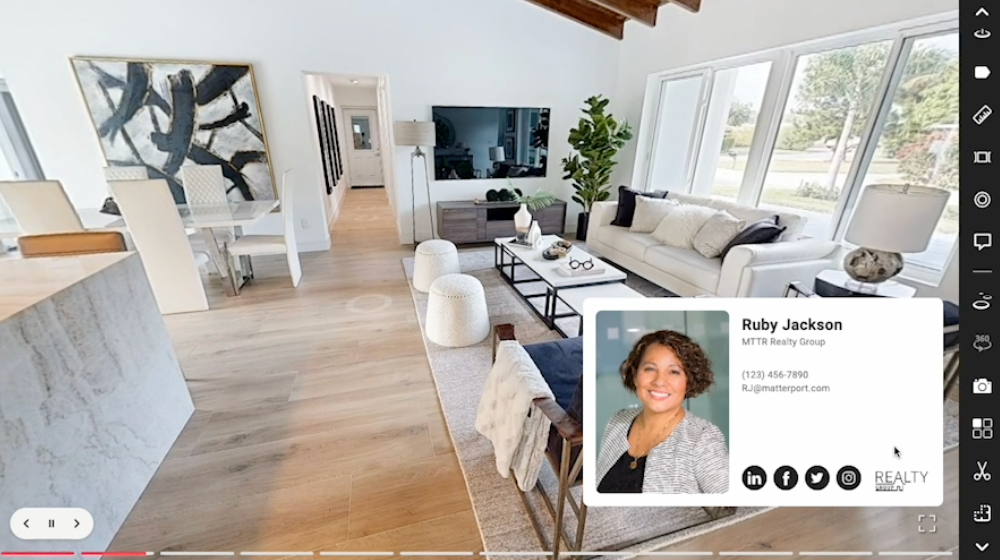 営業担当者の名刺情報の表示