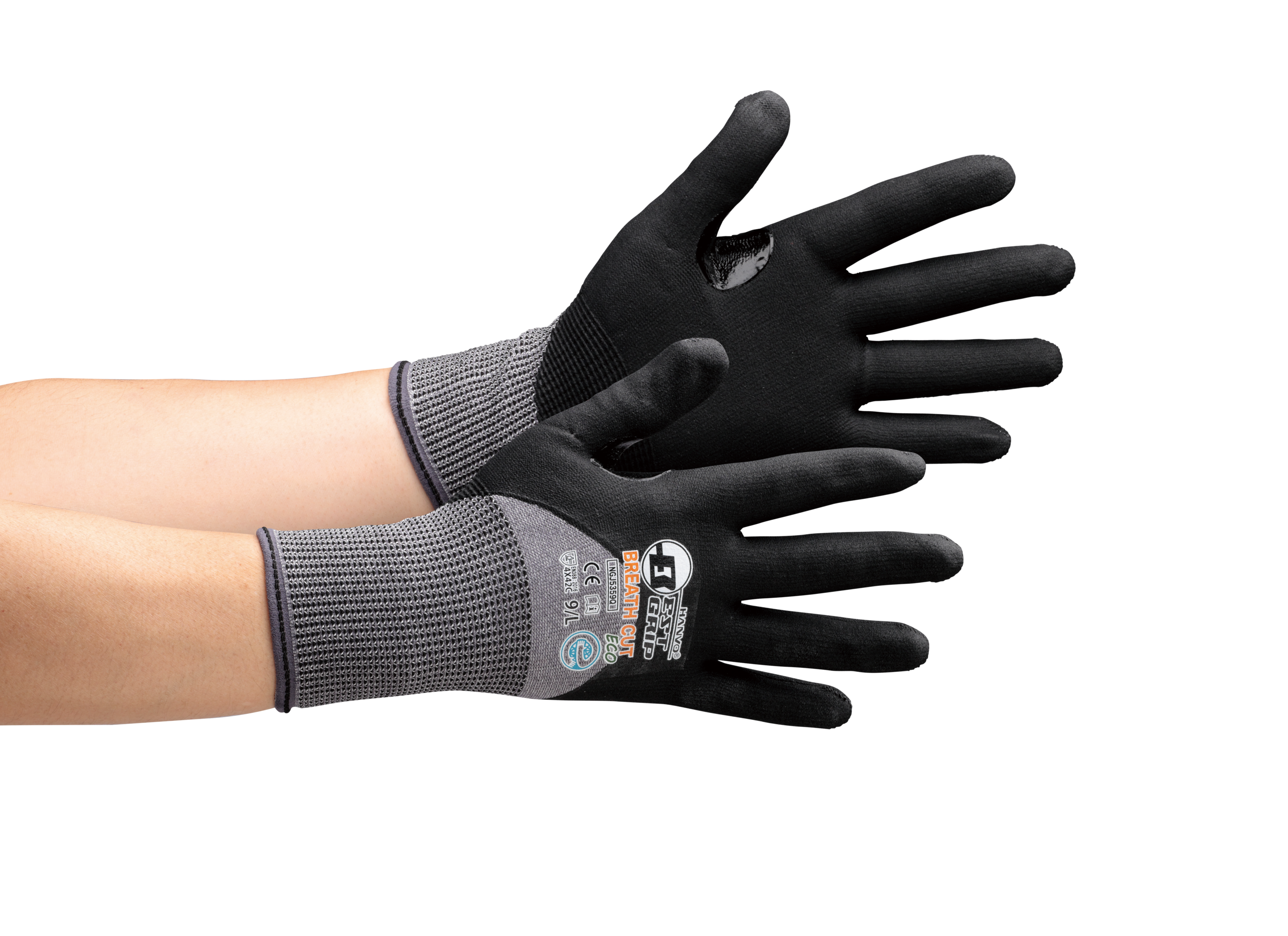 植物由来合成繊維使用【エコマーク取得】高い通気性とグリップ力が特長