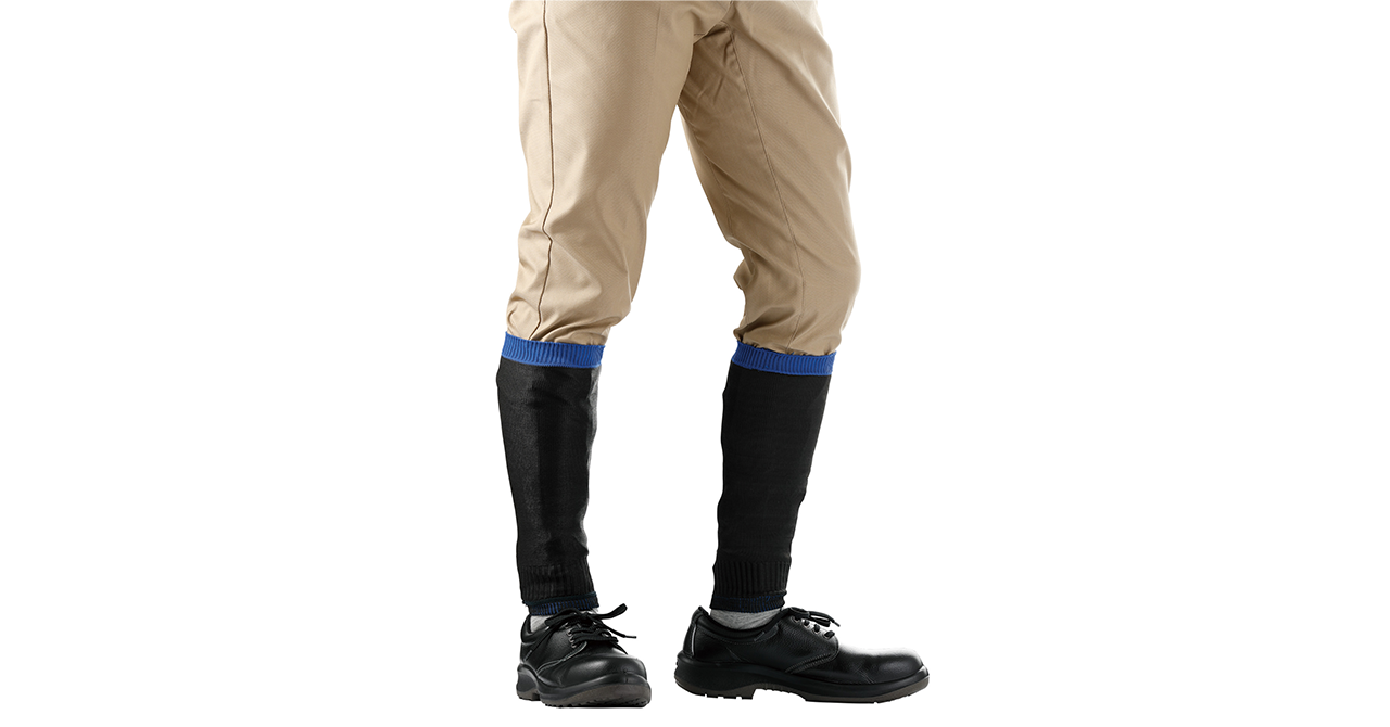 植物由来合成繊維 VERPLANTS®使用～ 新仕様、すね専用耐切創性