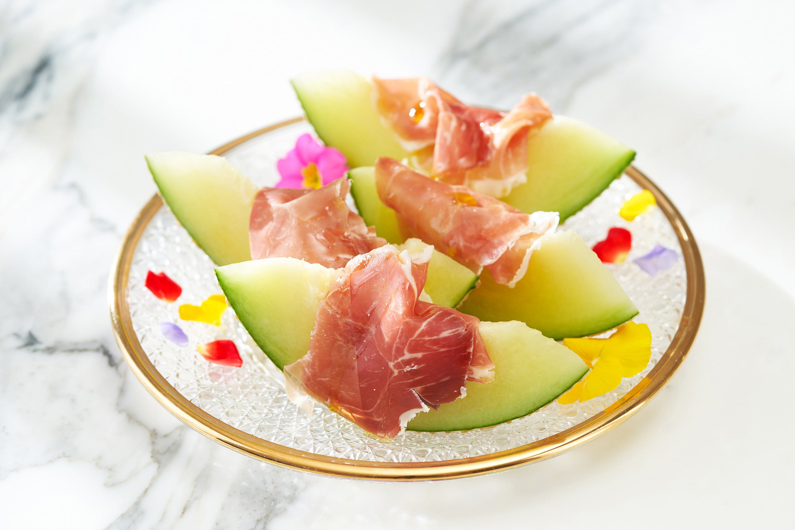 静岡県産クラウンメロンと生ハム