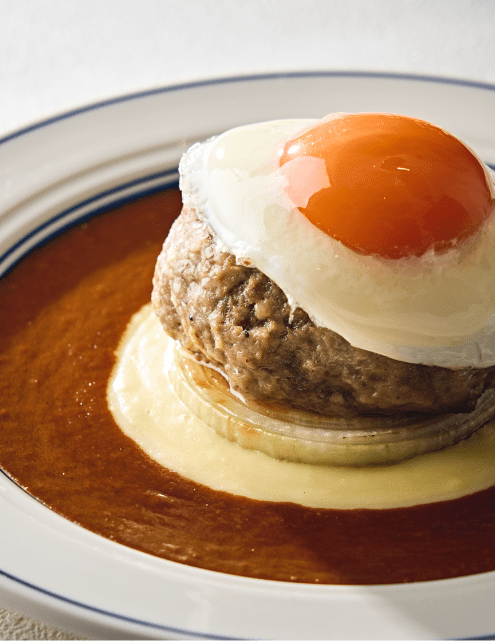 目玉焼きハンバーグ定食 2,000円