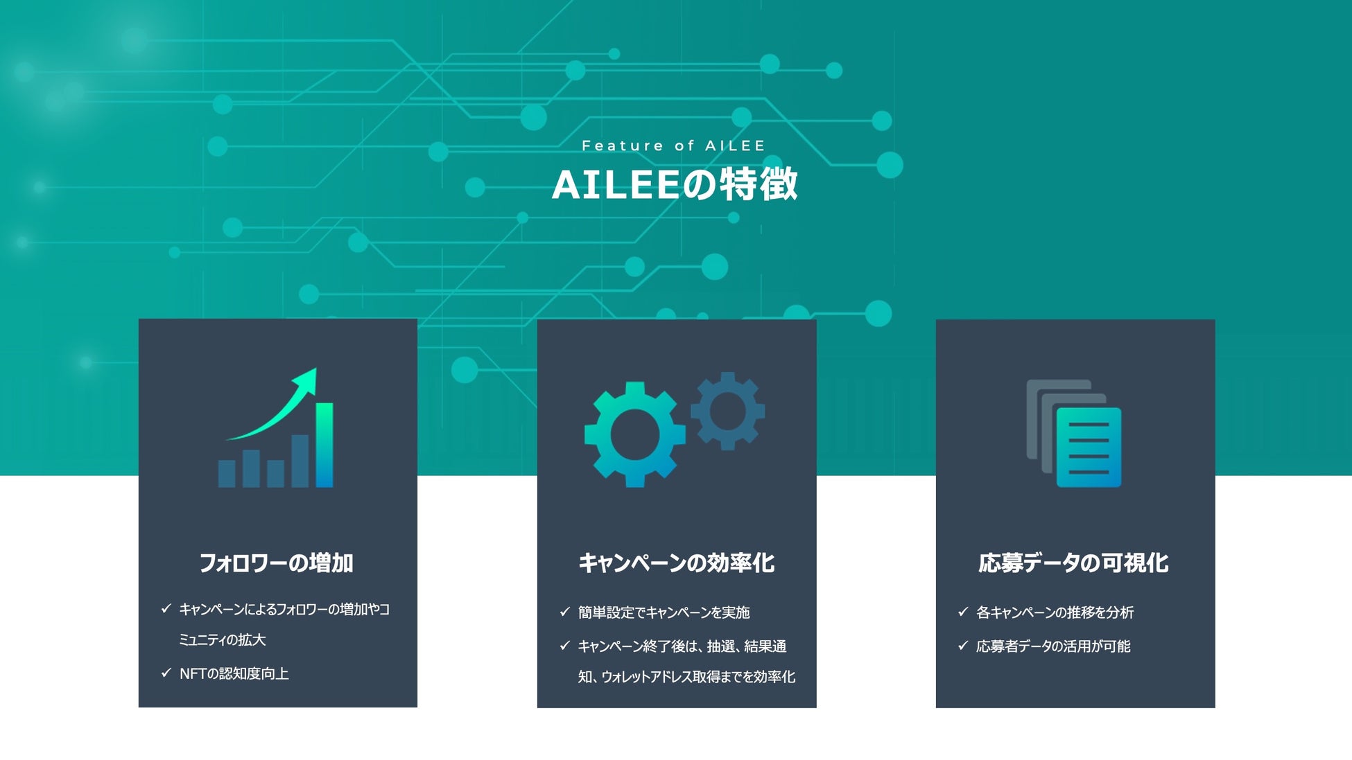 Nftマーケティングの課題を解決 Nftマーケティングツール Ailee のb版がローンチ 株式会社プテラのプレスリリース Nftマーケティングの課題を解決 Nftマーケティングツール Ailee のb版がローンチ 株式会社プテラのプレスリリース