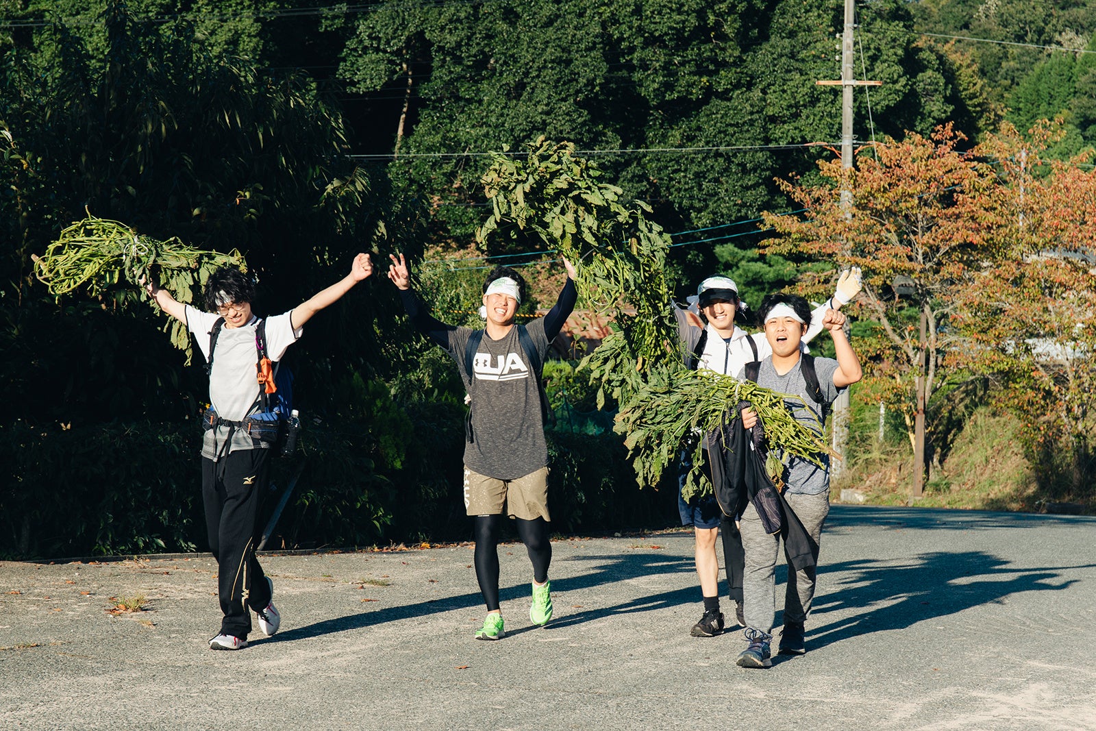 収穫物を持ってゴール。