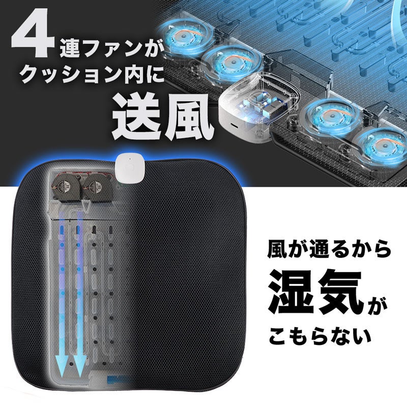 ファンクッションってメーカーです。 ケーブル不要「4連ファン爽快クッション」 | 【公式】サンコー