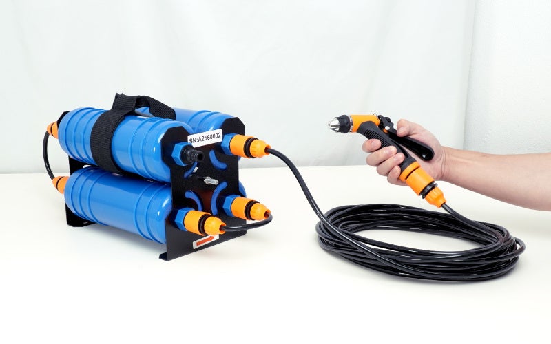 【1回のみ使用】サンコー 水シミZERO 洗車用純水器 水道に取り付けるだけで純水になる純水器「水シミZERO