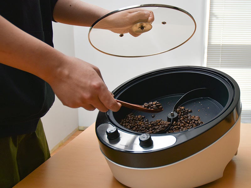ひ*ん様 焙煎機 THANKO 電熱式 コーヒーロースター 珈琲焙煎 自動回転 ムラなく焙煎電熱直火式コーヒーロースター | 【公式】サンコー