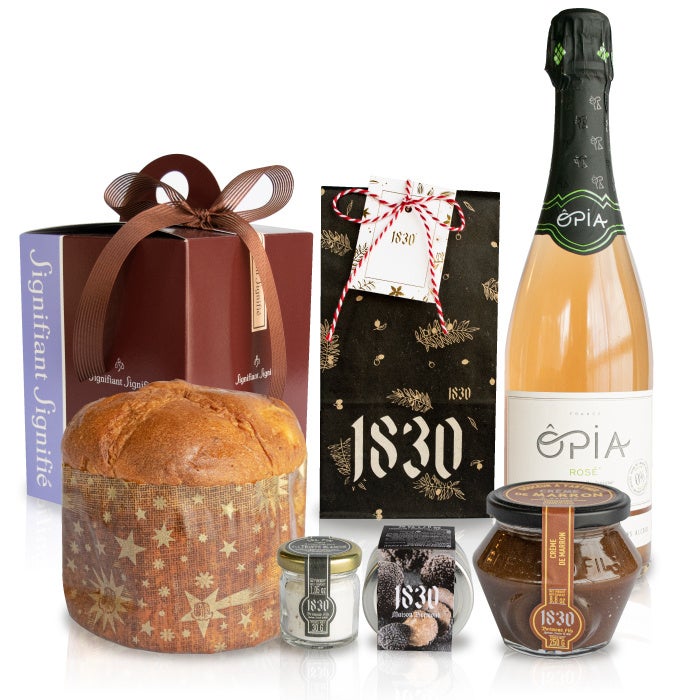 パネトーネを囲んでおうちパーティーセット