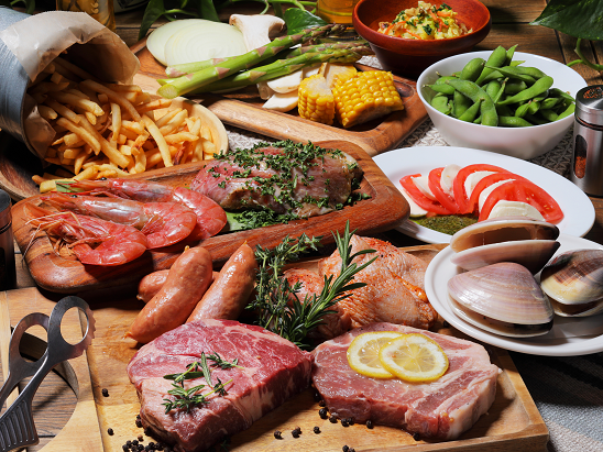 写真：TURF＆SURF BBQコース