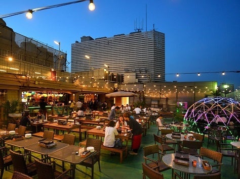 横浜モアーズ食べ放題BBQビアガーデン