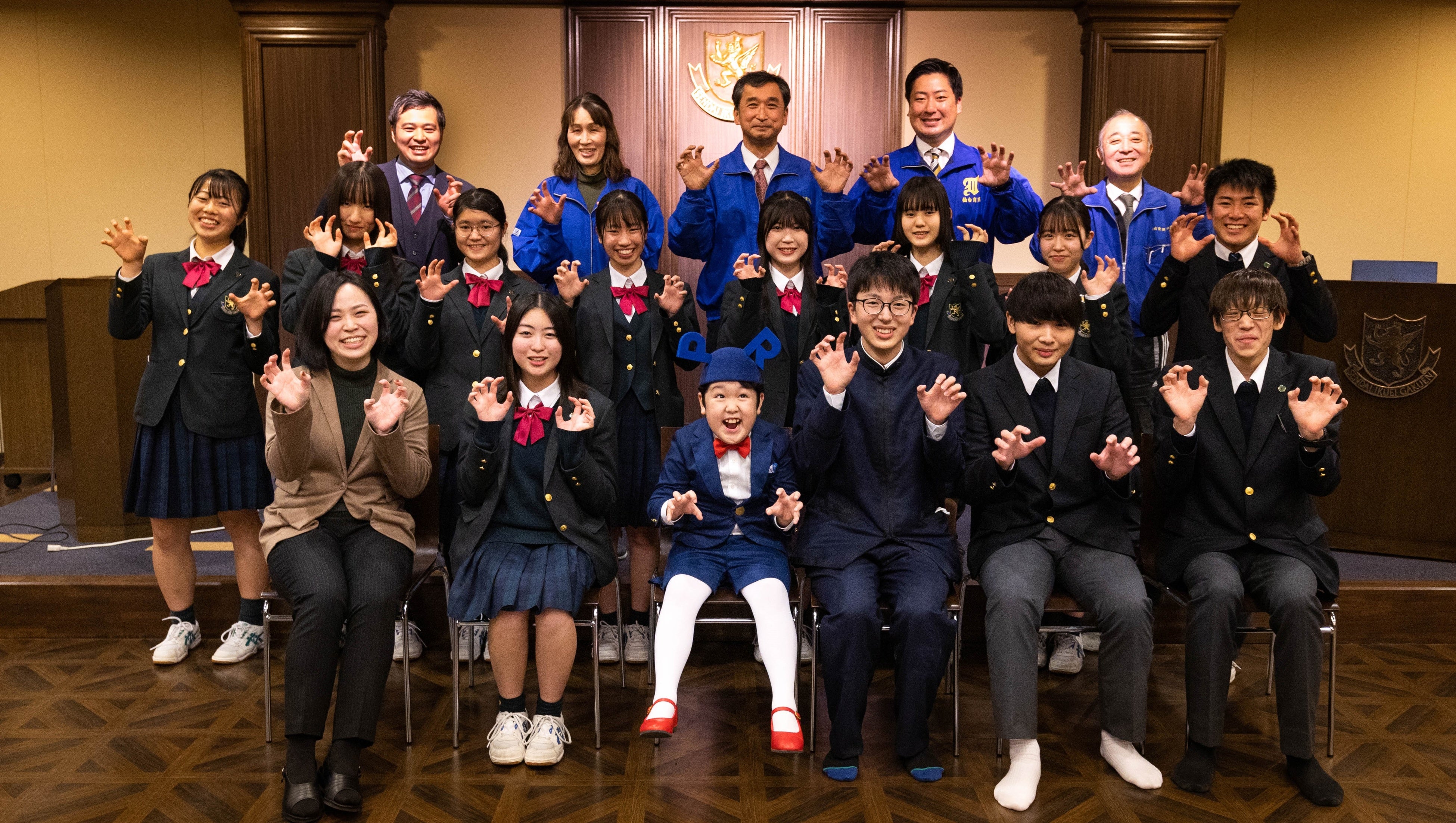 仙台育英学園で実施した事前試写会にて