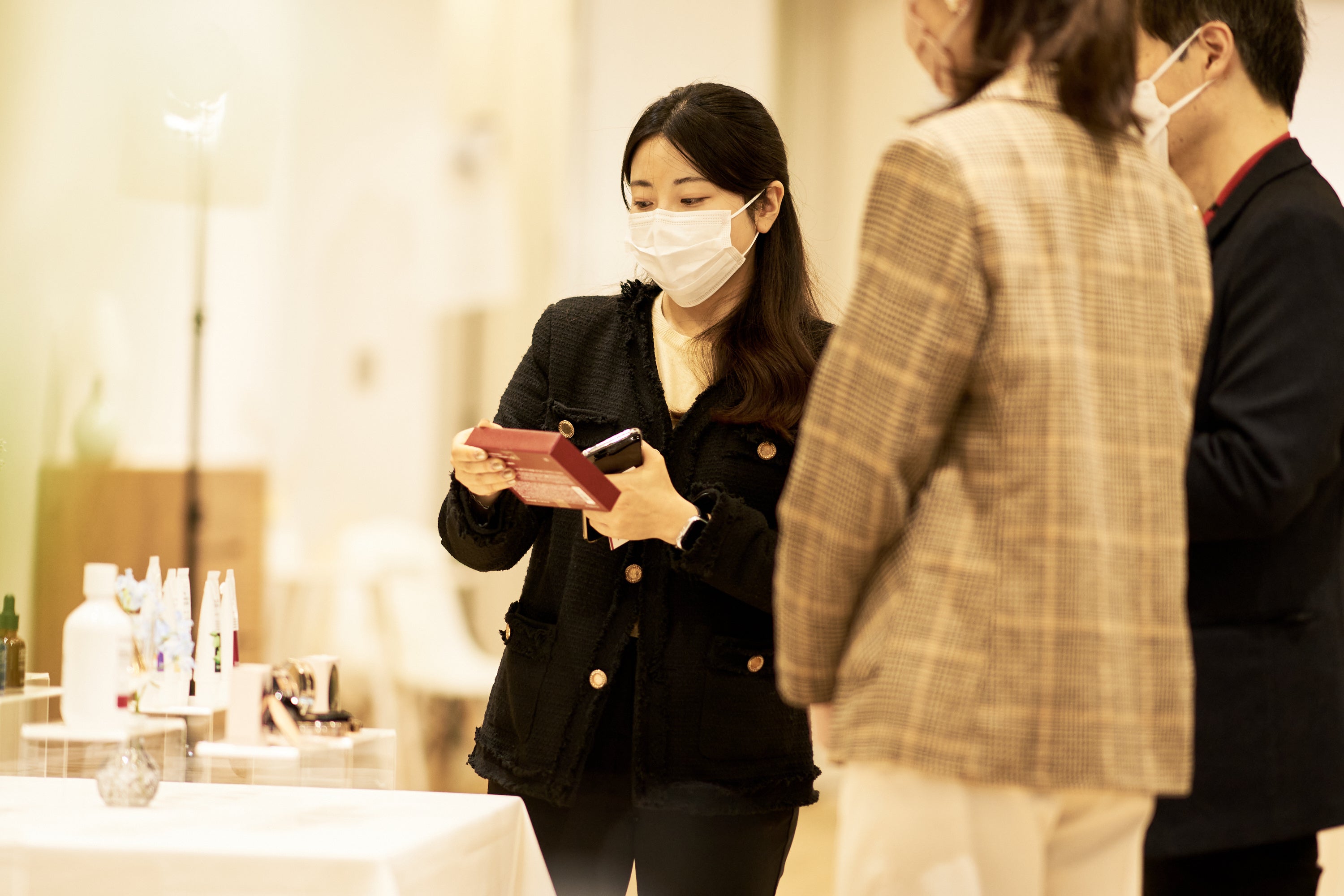 ブランド担当者との会話