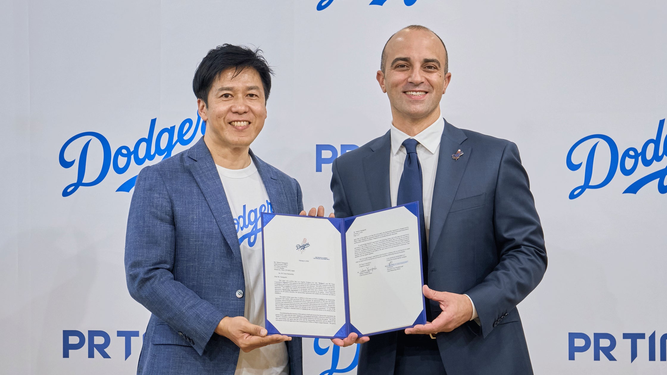 PR TIMESがロサンゼルス・ドジャースとパートナーシップ契約を締結|Partnership agreement with Los Angeles Dodgers