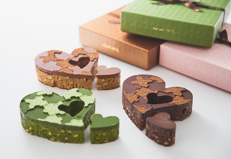 ハートブラウニー（オリジナル、ミルクチョコ、抹茶）各2,484円