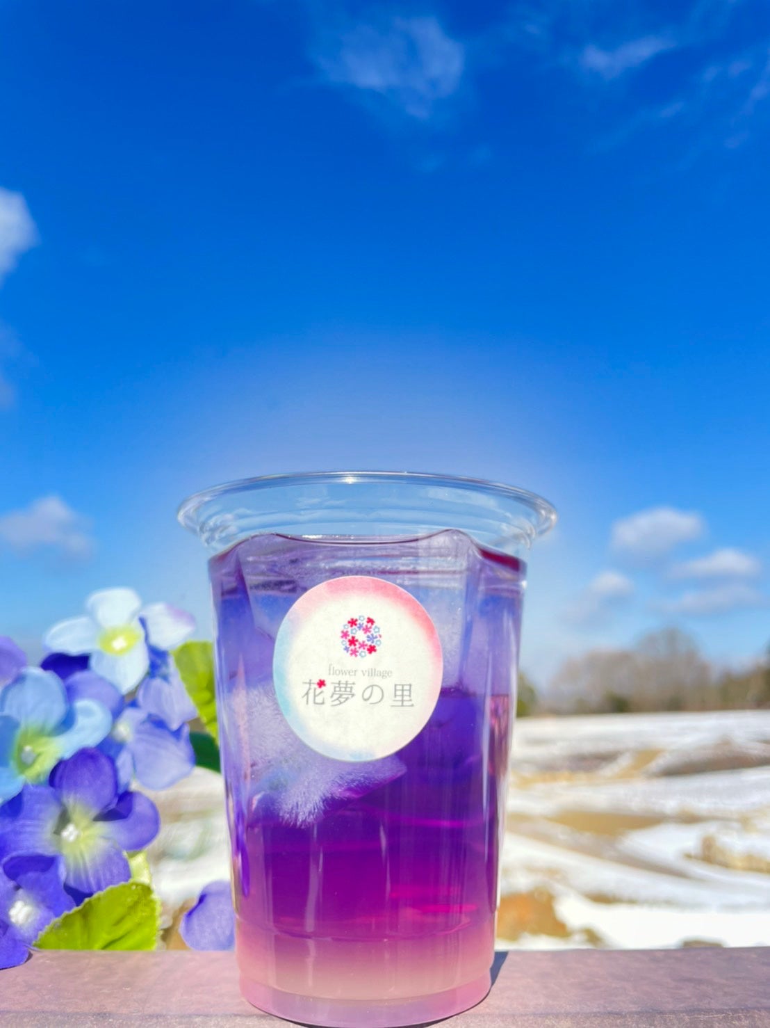 まるであじさい色のような初夏のドリンク