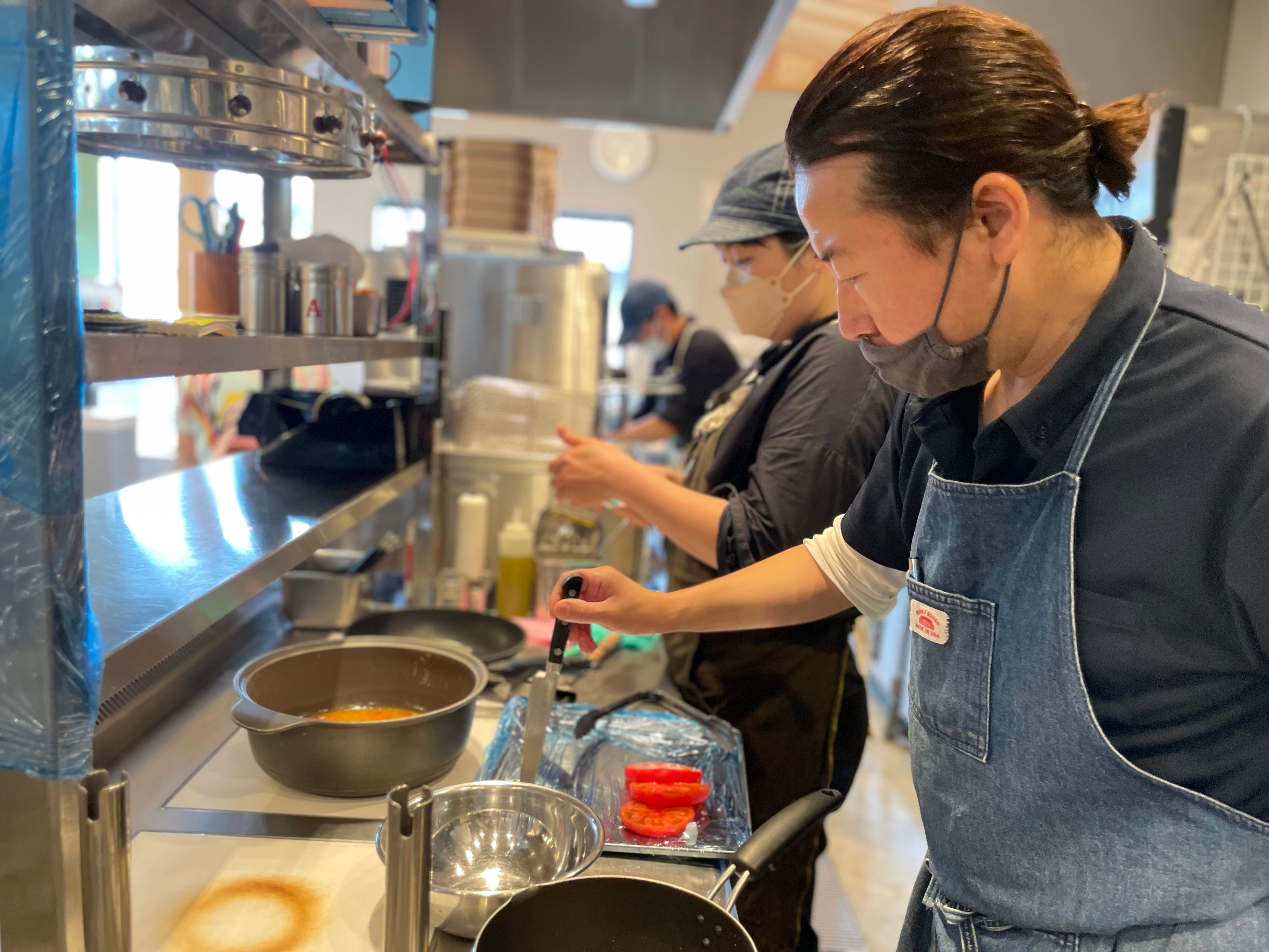 トラットリア　ケナルでの調理指導