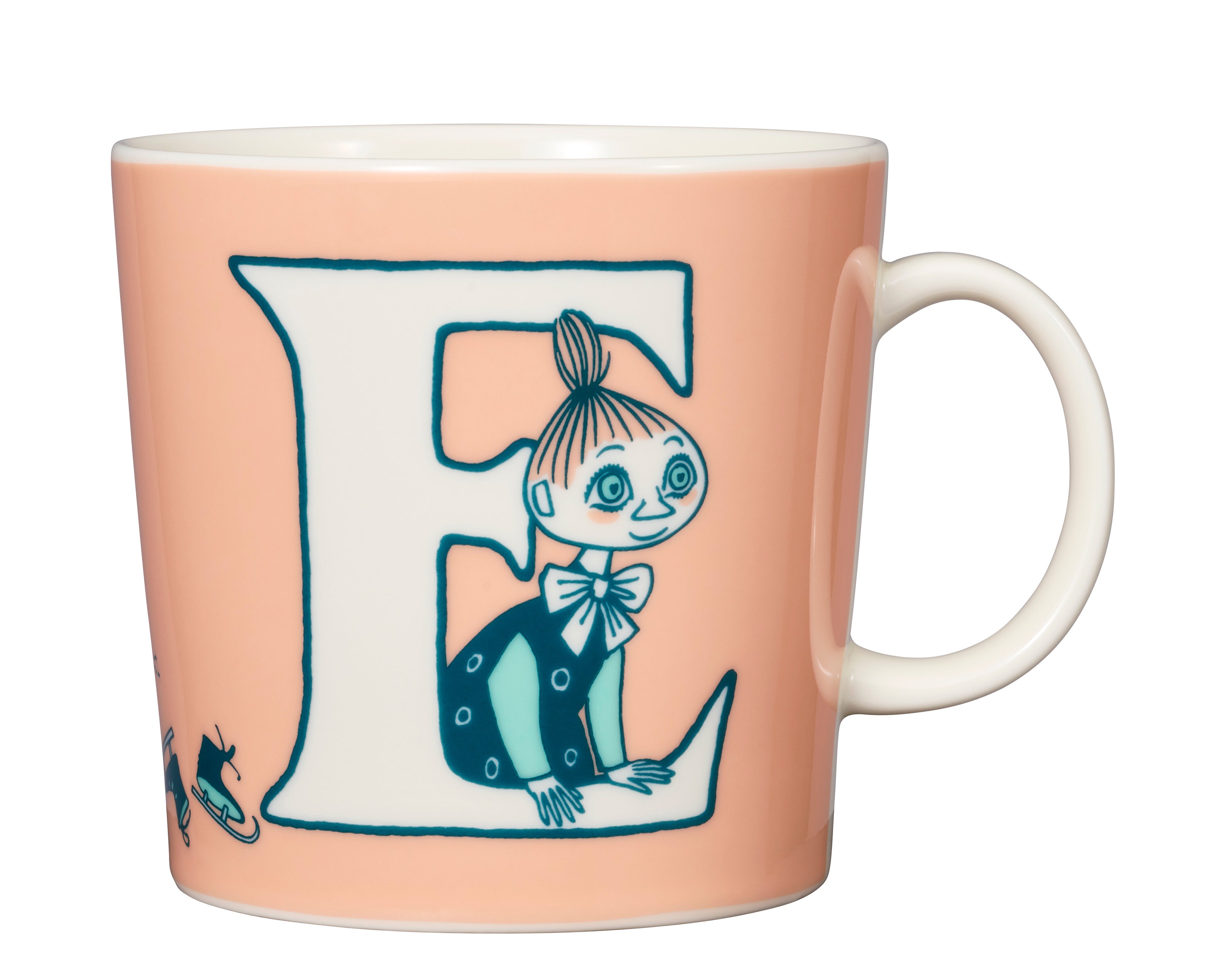 ムーミン アルファベットコレクション マグ E, 0.4 L （表面）