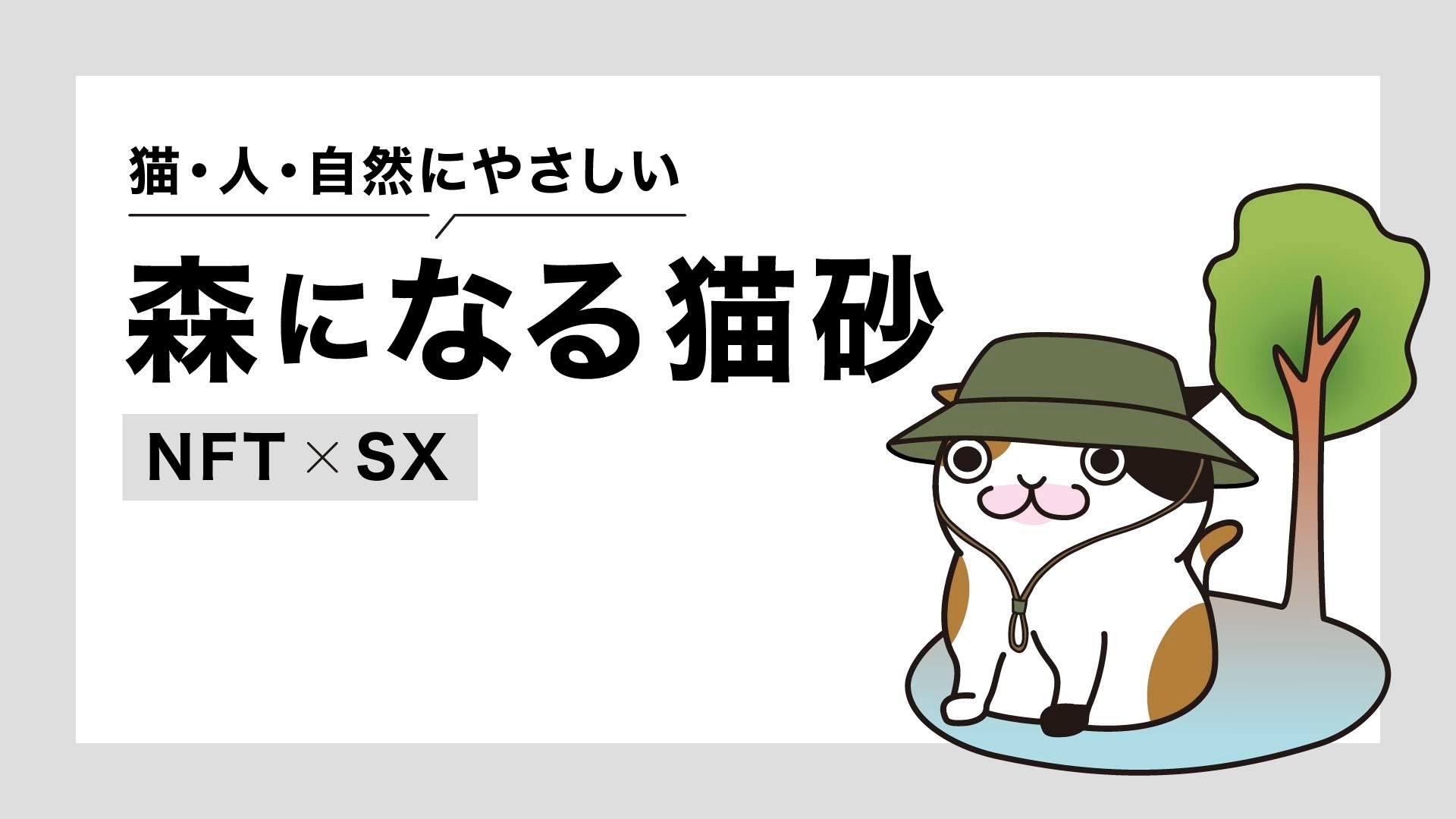 【NFT×SX】Live Like A Catが、サスティナブルな「森になる猫砂」を発売！国産木材を使用し、森林の健康的なサイクル維持に貢献。オリジナルデザインのパッケージも必見。6月17日より「またたび屋」で販売開始。