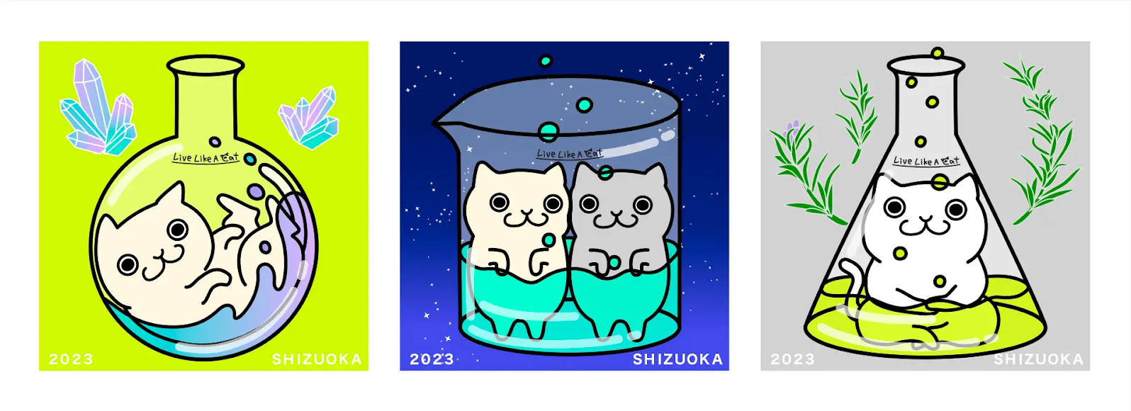 猫のように生きる。NFTアート展〜Live Like A Cat〜　限定デザイン