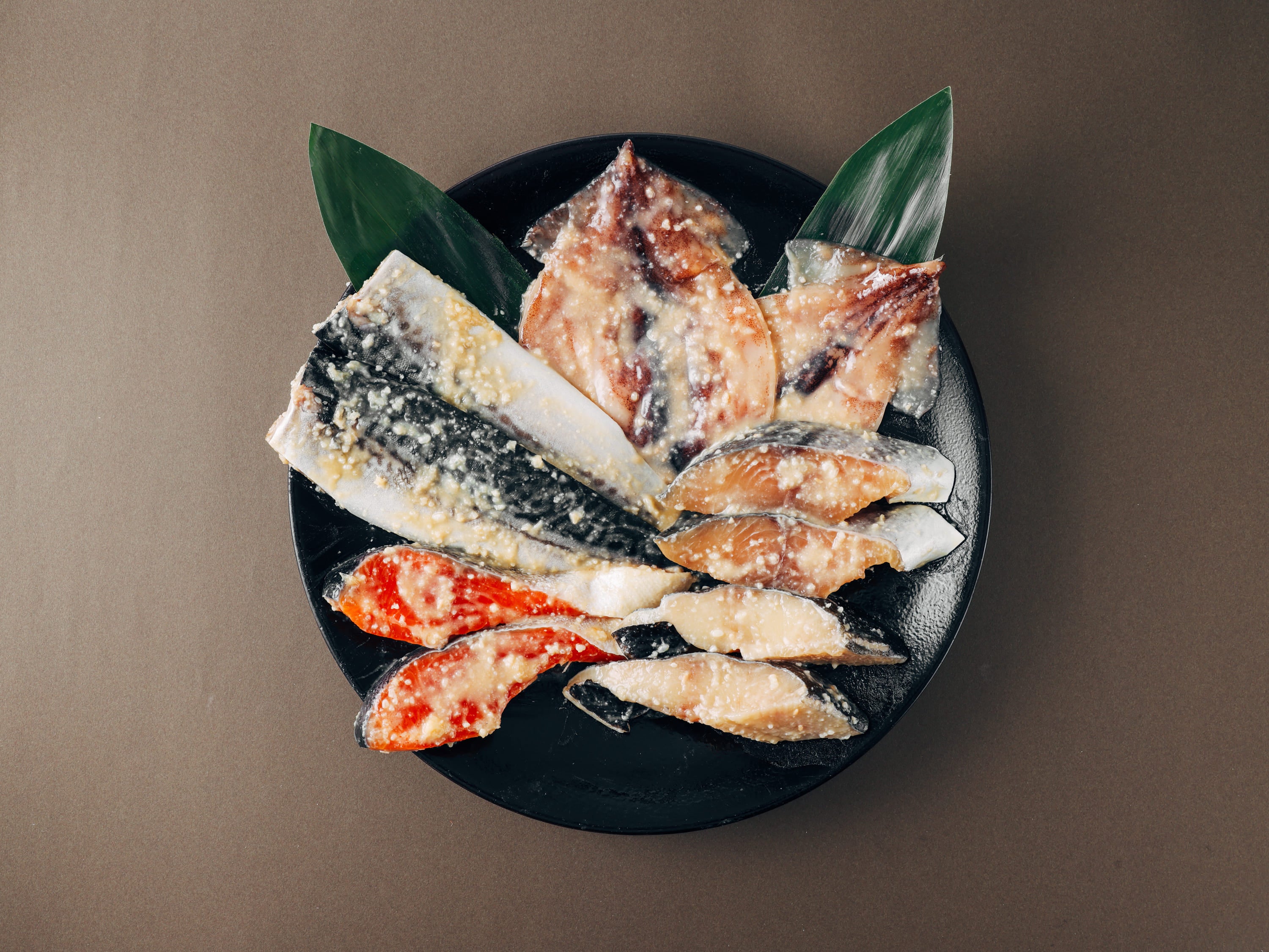 「 特撰 つきぢ尾粂 漬け魚詰合せ(西京漬け詰合せ)」5,400円（税込）