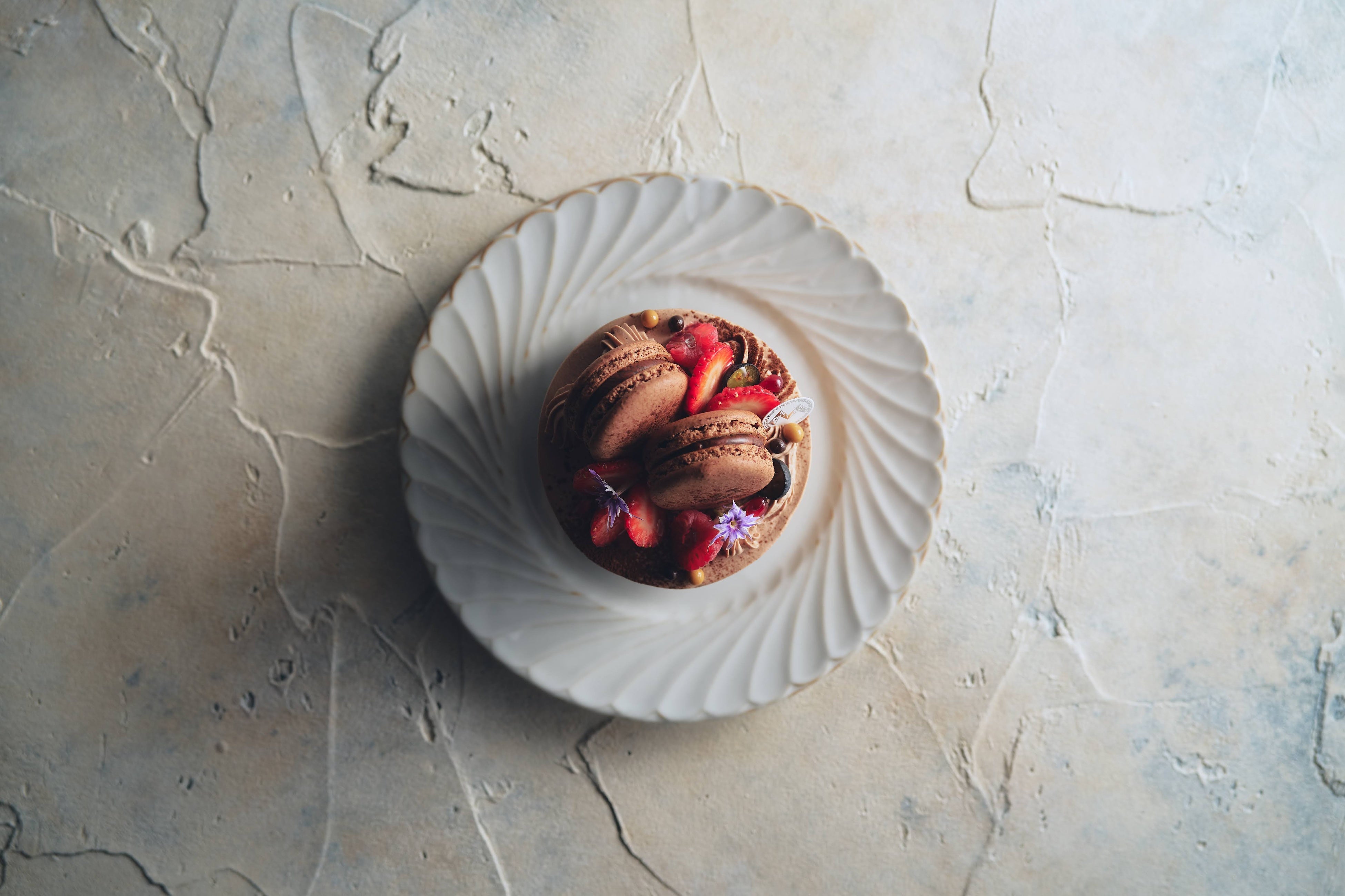 マカロン チョコレート生デコレーション