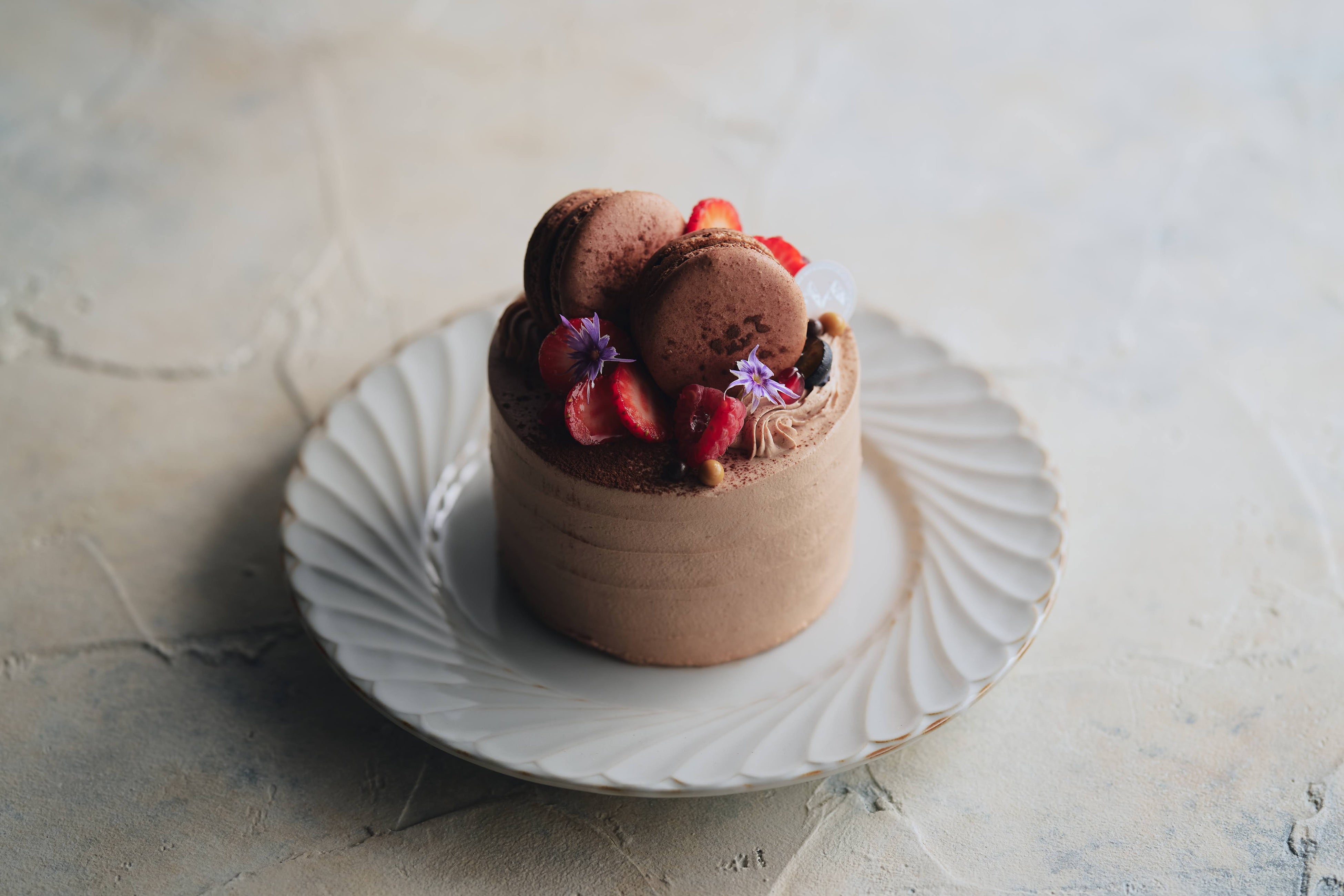 マカロン チョコレート生デコレーション