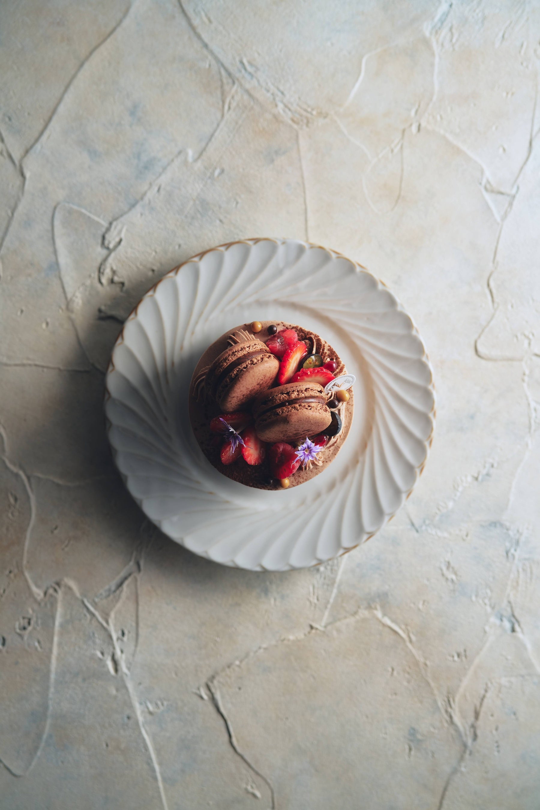 マカロン チョコレート生デコレーション