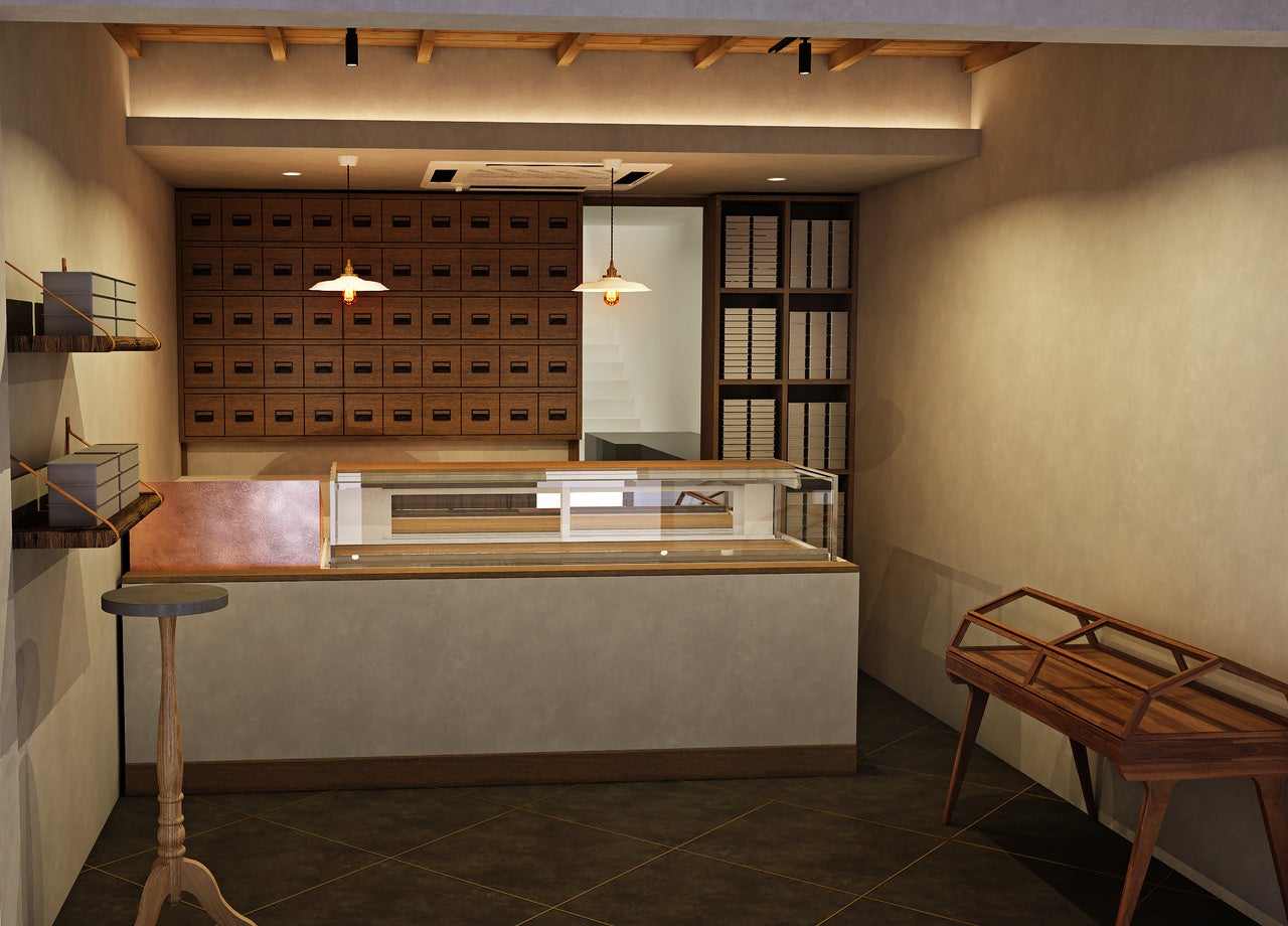 シンプルで洗練された空間（店舗パースイメージ）