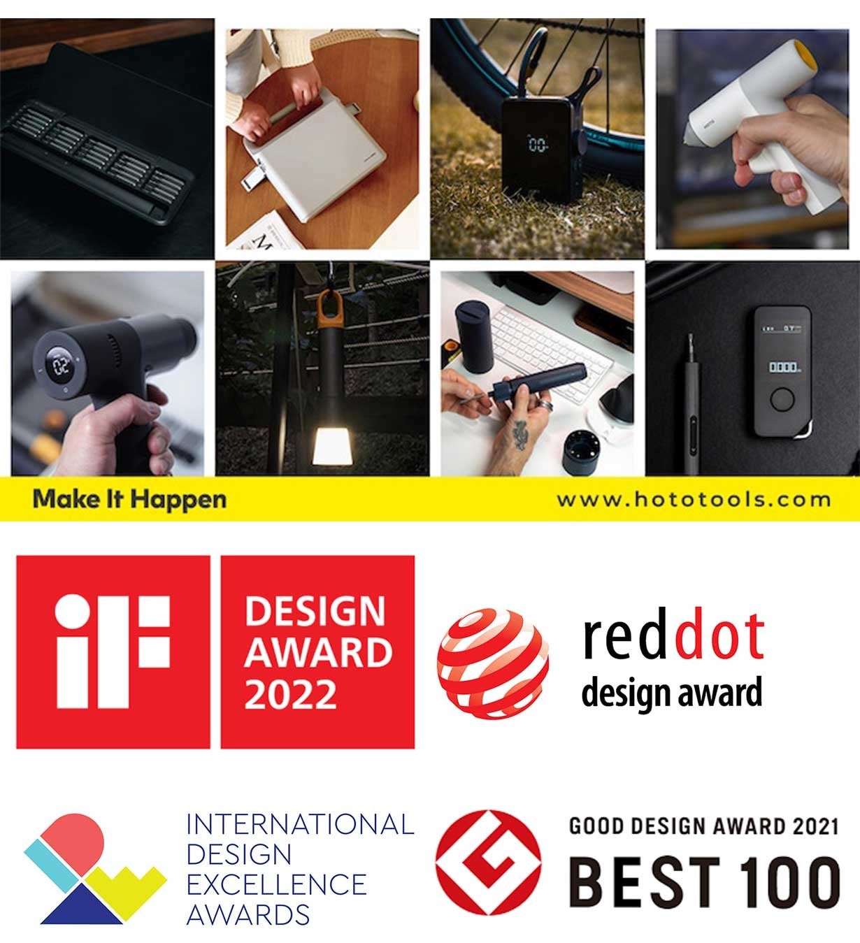 超多彩工具をコンパクトに収めたHOTO電動精密ドライバーセット、応援