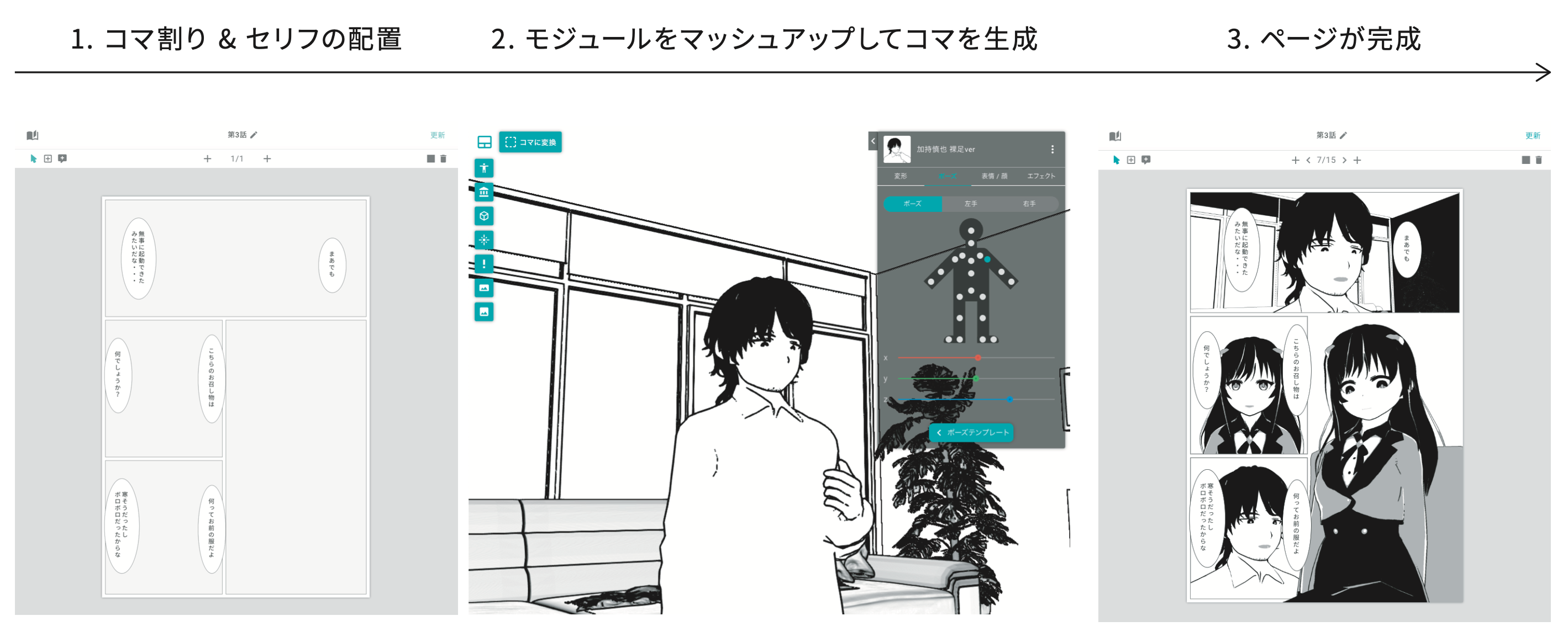 制作のステップ