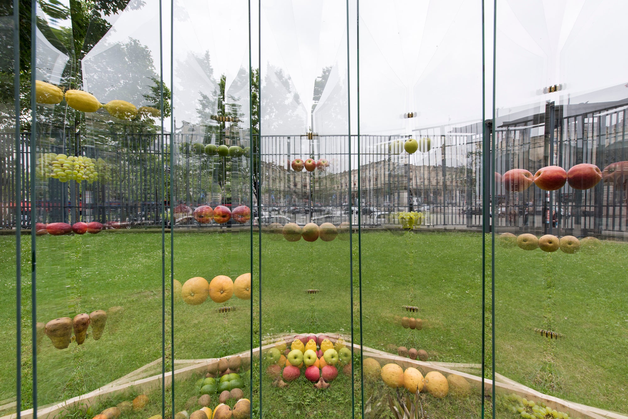 和田礼治郎《禁断の果実》（部分）2016 パリ・レコレ国際センターでの展示風景 Photo：Martin Argyroglo