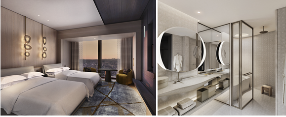                                                                                                      JWマリオット・ホテル東京 客室内装イメージ