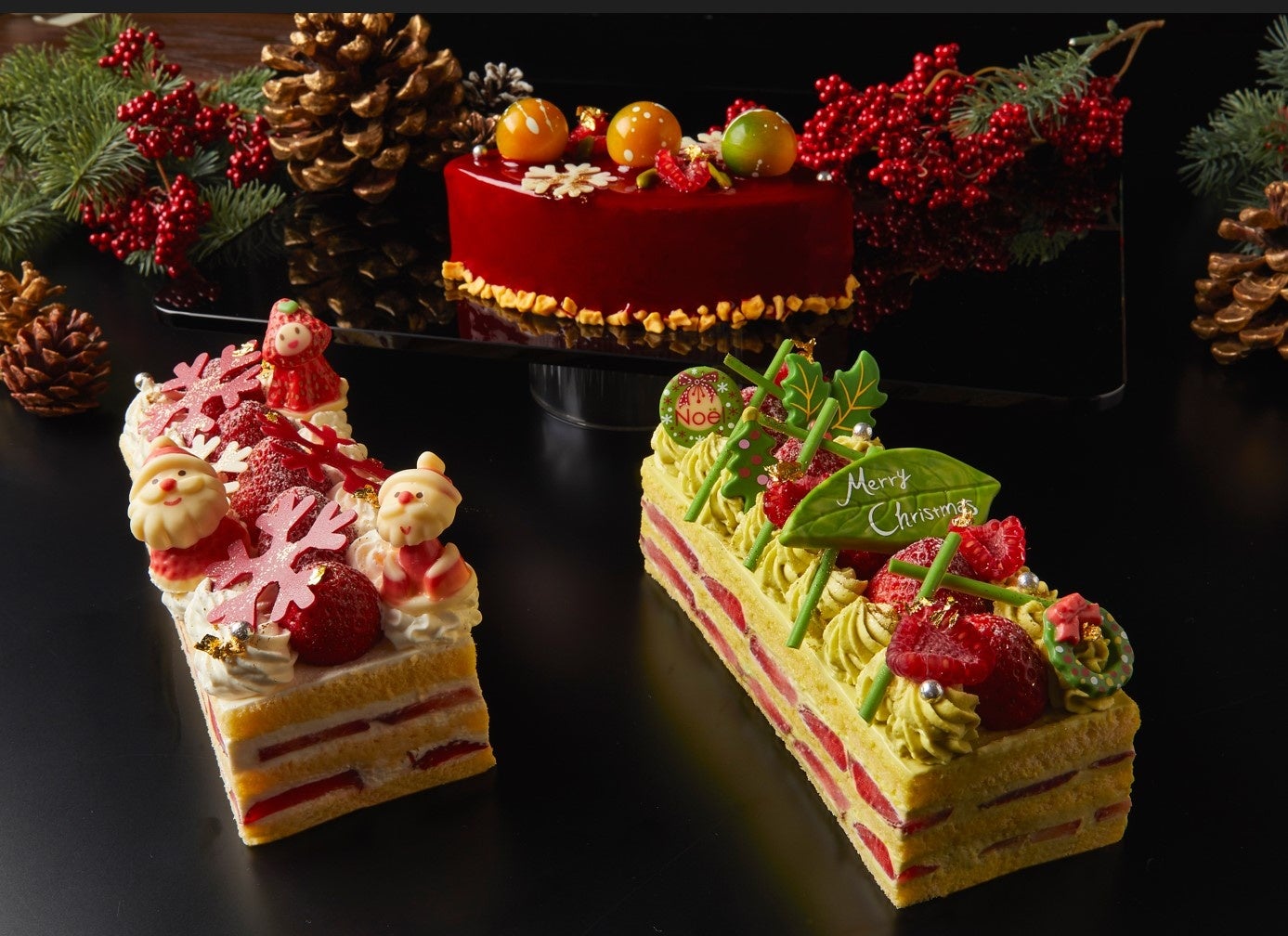ケーキ3種