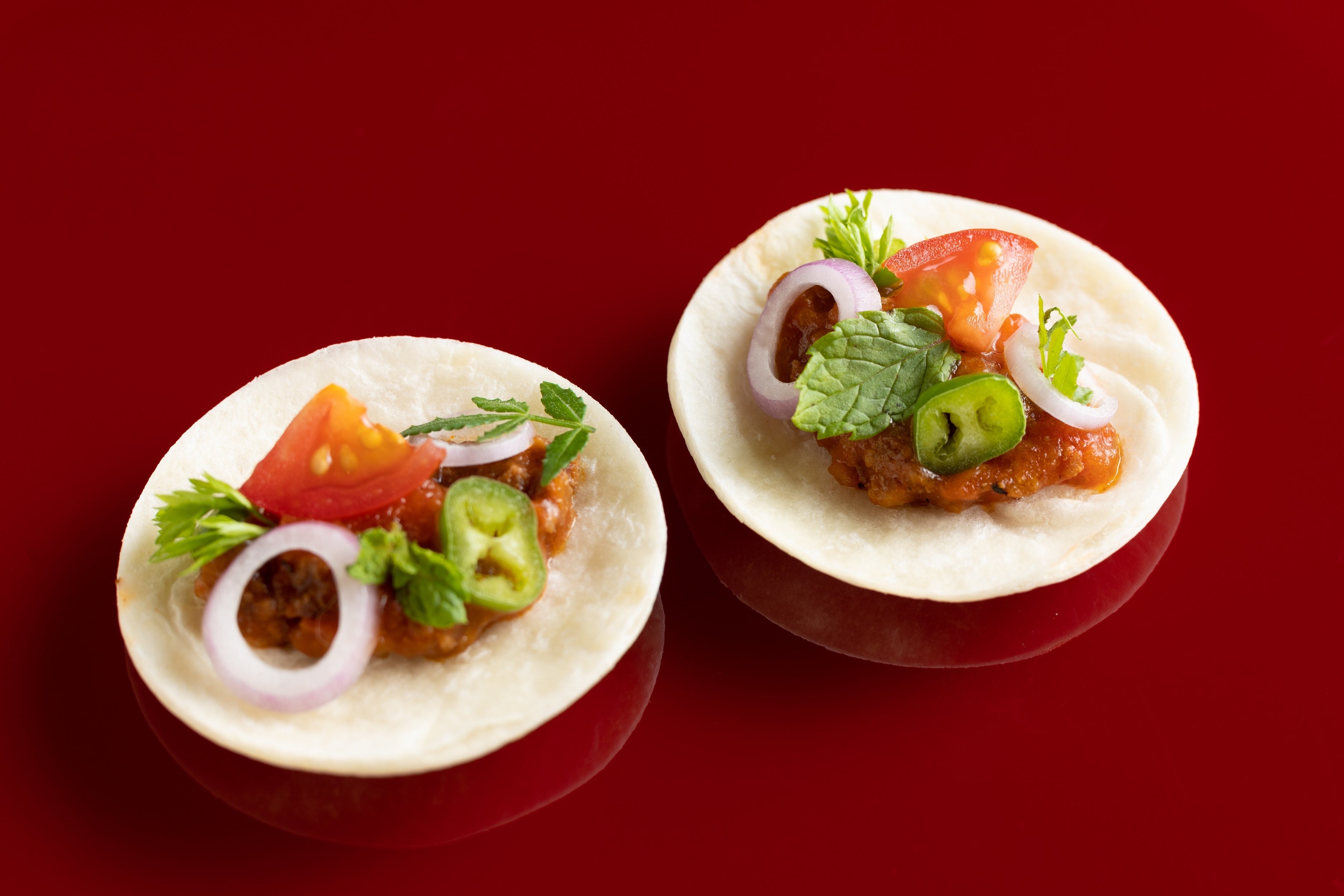 エピスの香りの牛肉のタコス