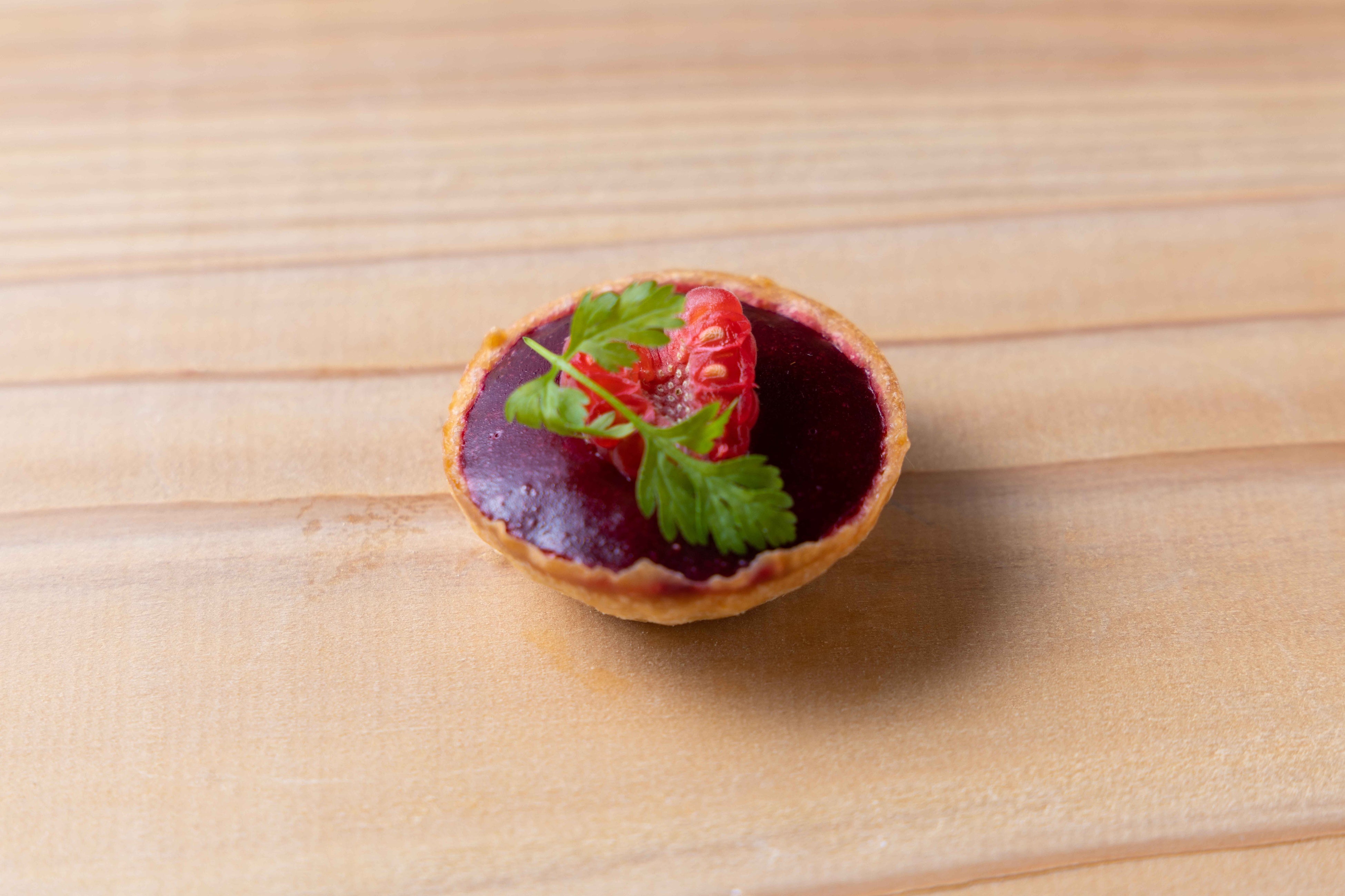 フォアグラと木いちごのタルト