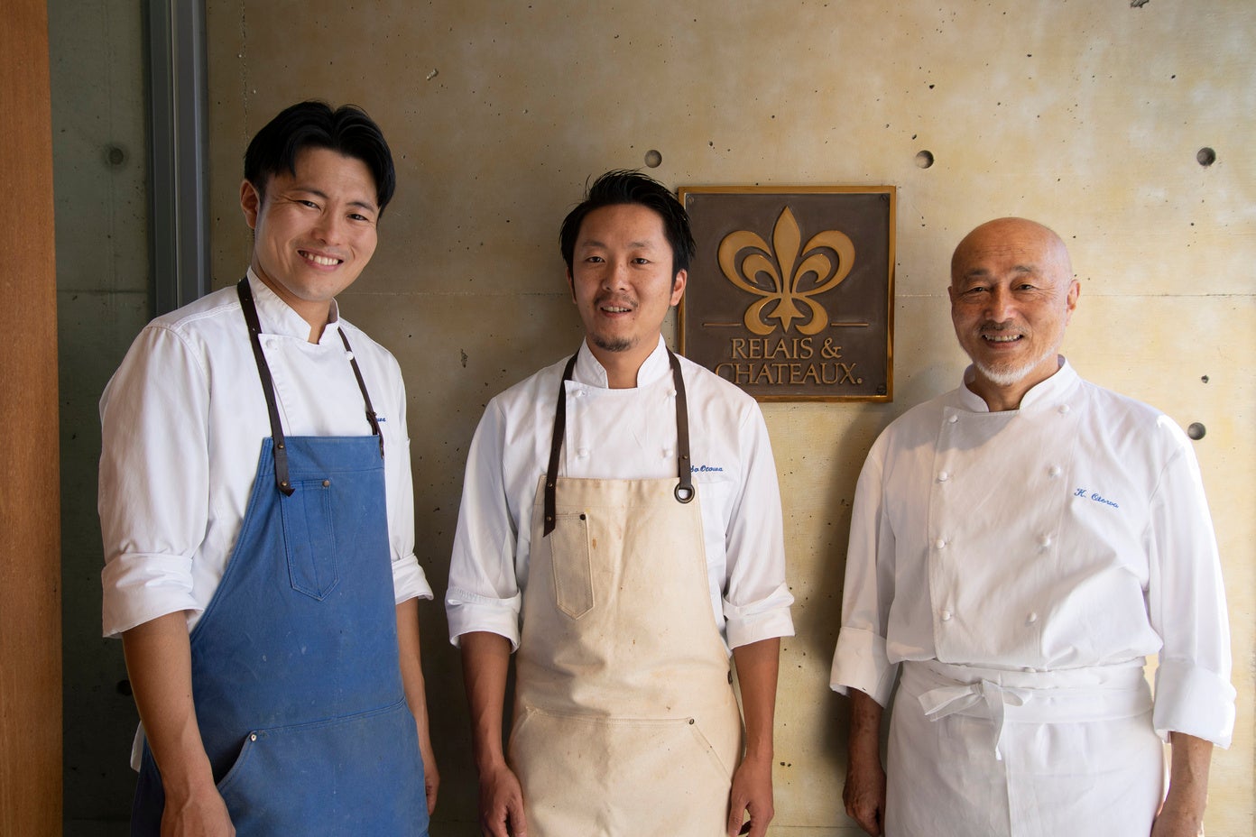 左から、オトワレストラン音羽元氏、音羽創氏、音羽和紀氏