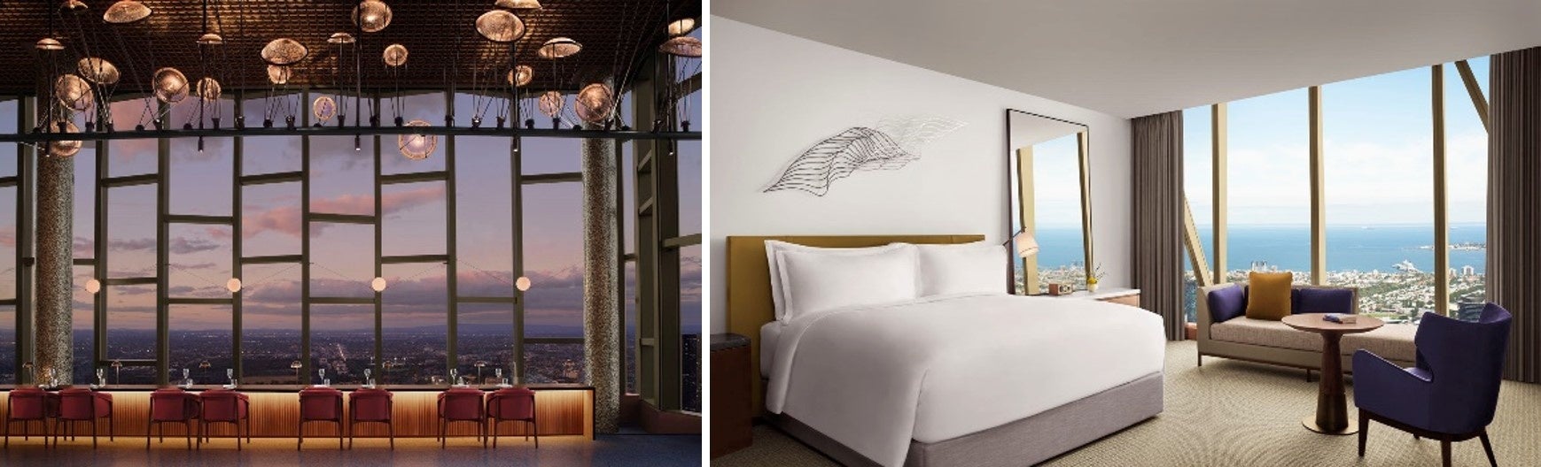 左： Atria Bar  右：デラックスキングルーム