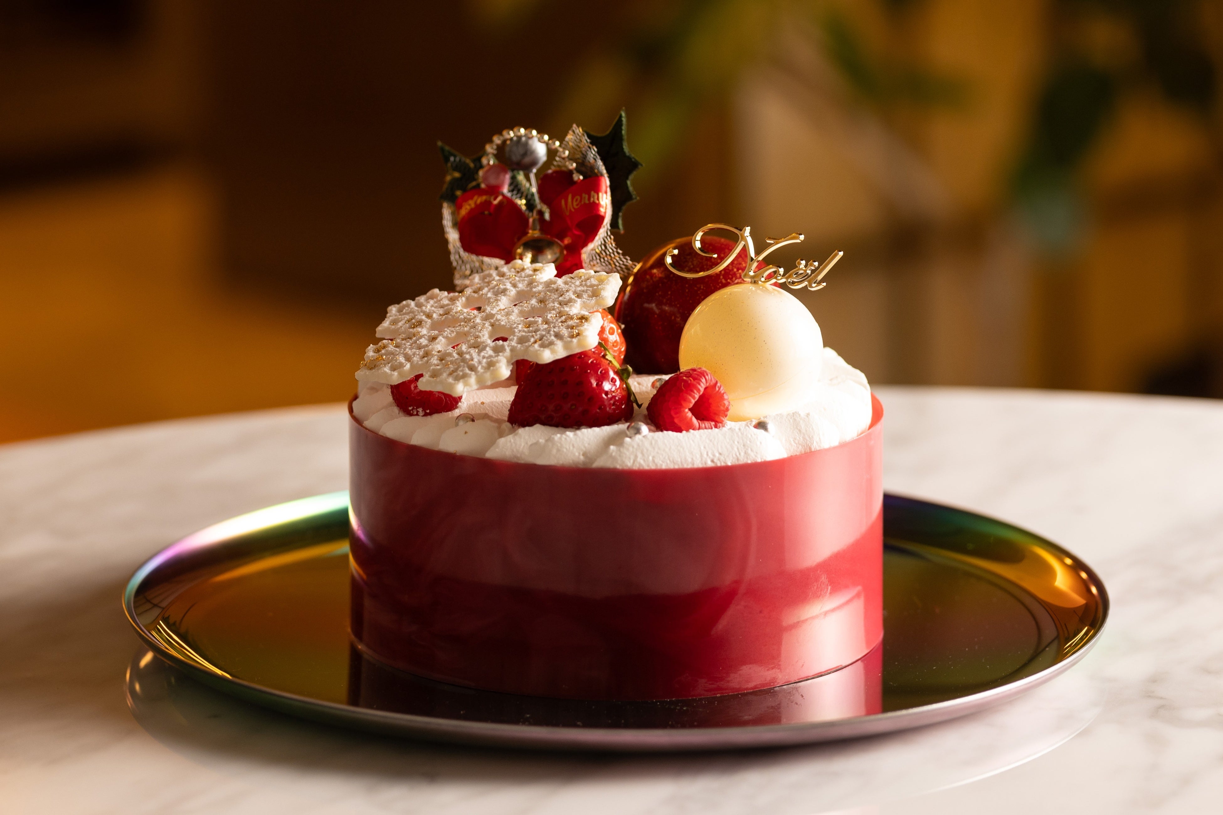 苺とライムのショートケーキ