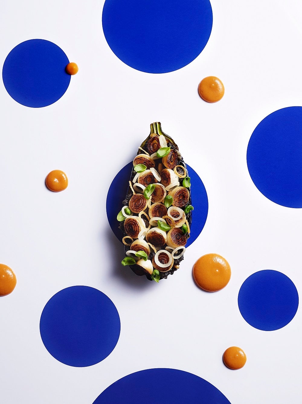 ベジタリアンメニューの「茄子・ババガヌーシュ・パプリカ」