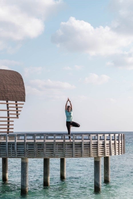 ウェスティン・モルディブ・ミリアンドゥーリゾートのレジデントフィットネスインストラクター、エスタリタ・ピント