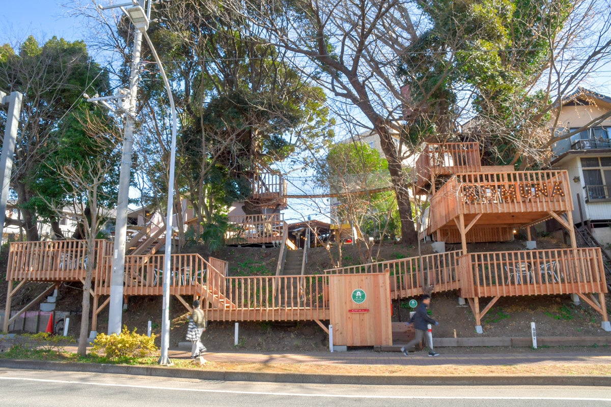 椿森コムナ入口