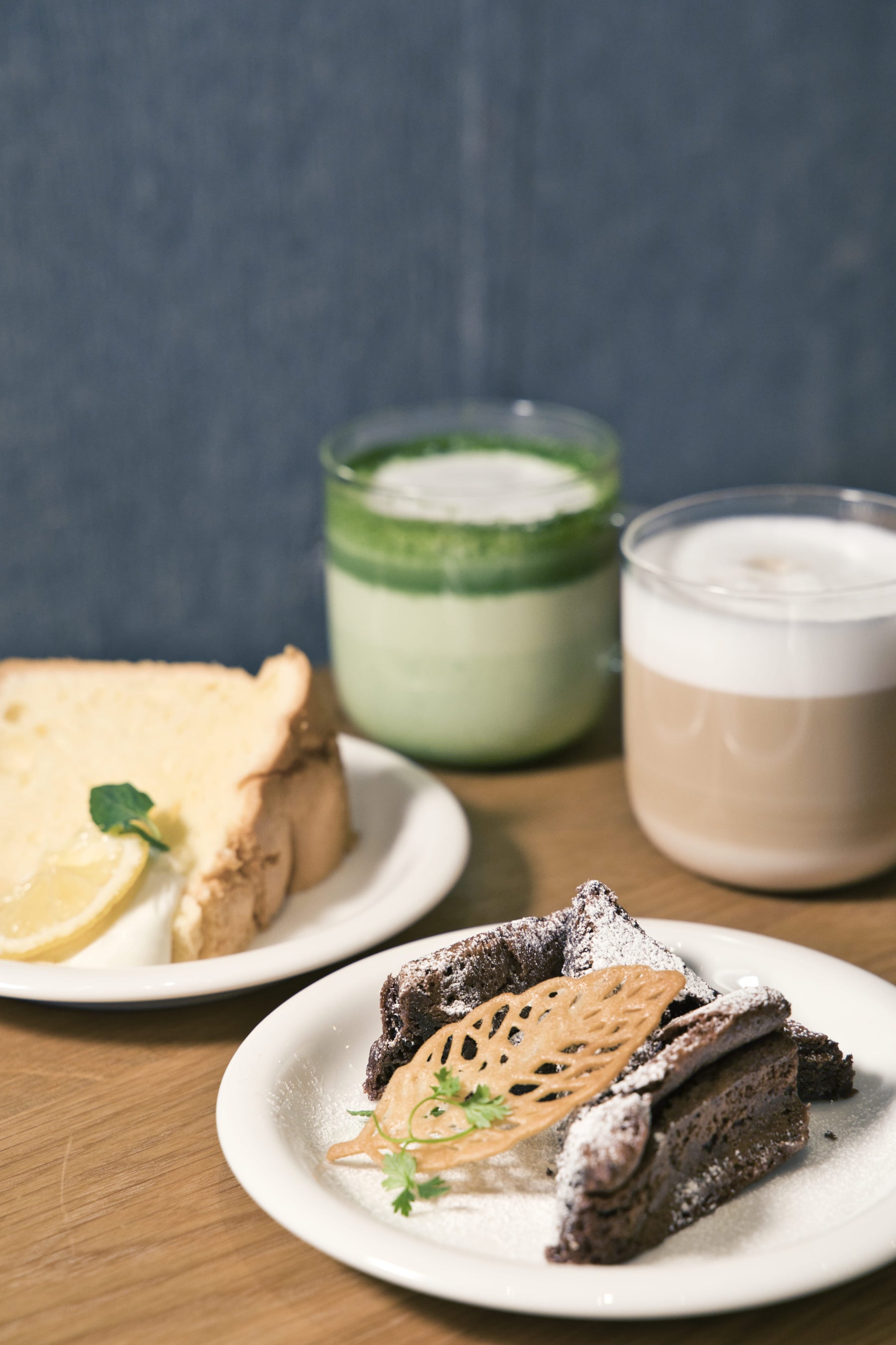 スイーツと一緒に