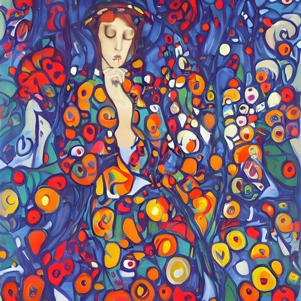 ややクリムト風の女