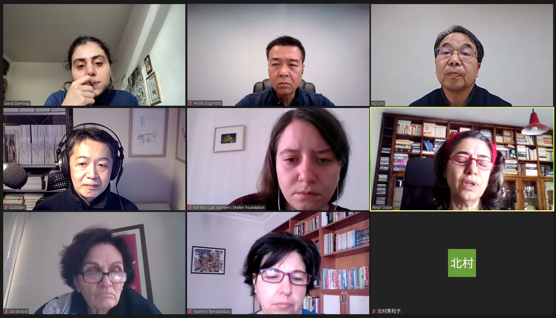 ▲現地支援スタッフの方々から深刻な現状を伺うKGホールディングスとZESDA「アクアリピュア」チーム。今後の支援策を検討しました。